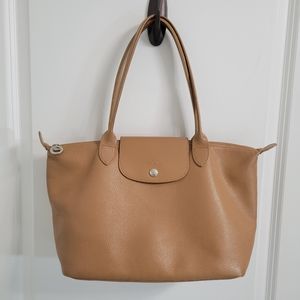 Longchamp Le Pliage Leather Tote